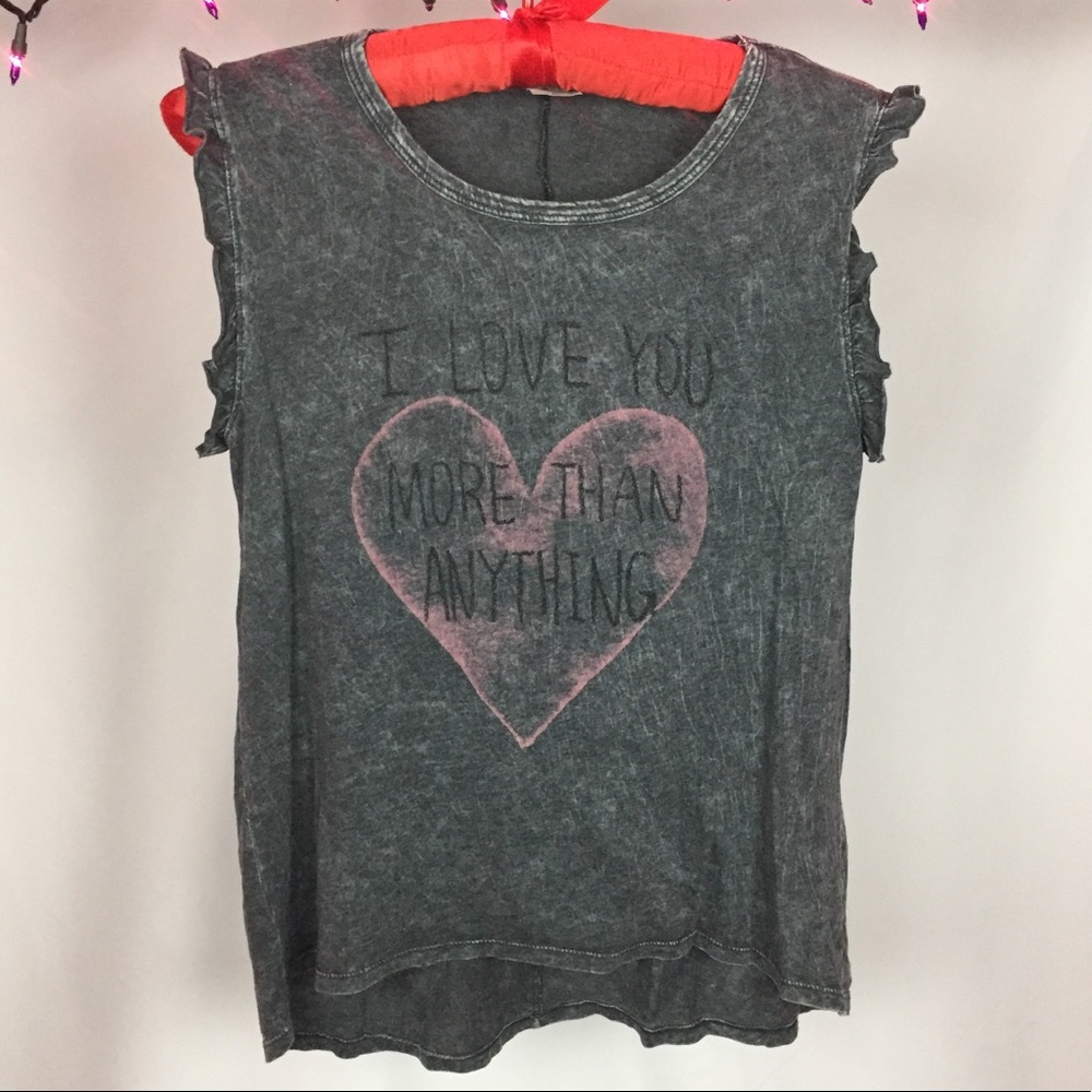 American Age More Than Anything Ruffle T Shirt